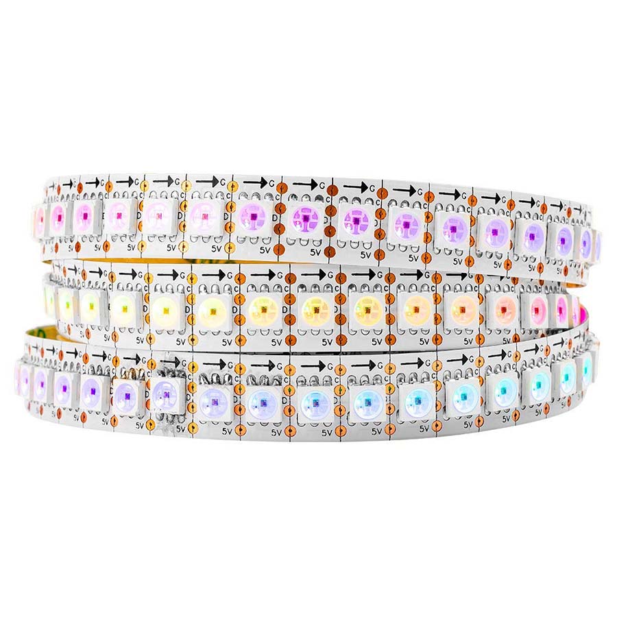 APA102 RGB DC5V 144LEDs/m Addressable RGB Led Strip - 1m/3.28 ft per roll APA102 RGB DC5V 144LEDs/m Addressable RGB Led Strip - 1m/3.28 ft per roll